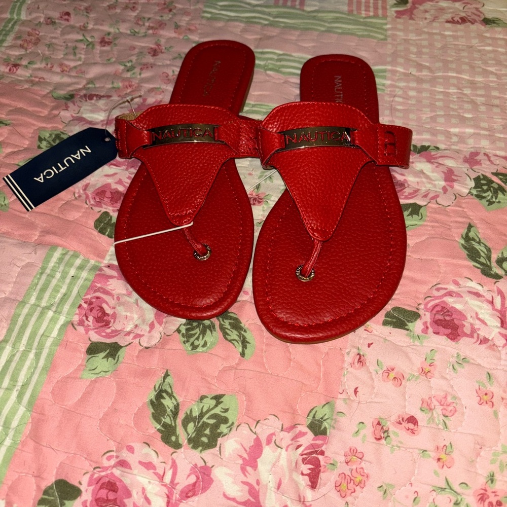 Nautica Red Sandals